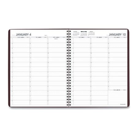 At-A-Glance AT-A-GLANCE Weekly Appointment Book, 11 x 8.25, Winestone, 2022-2023 7095050